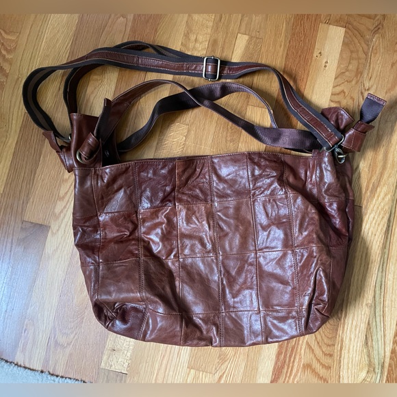 LOVESTITCH Luna Leather Patchwork Bag EUC - Picture 6 of 9